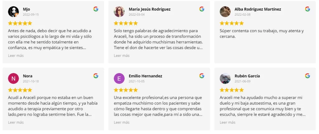 Opiniones Araceli